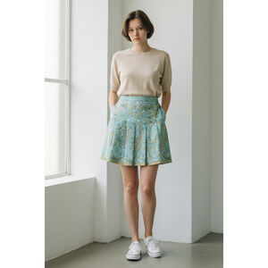 Talbots Skirt Women 2P Paisley Fairy Core Bohemian Floral Cottage Core Romantic